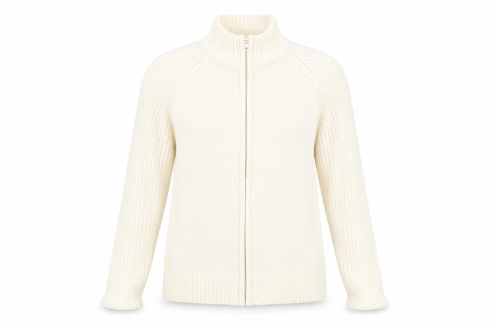 Bonmarché Womens Yellow Full Zip Jumper Size XS