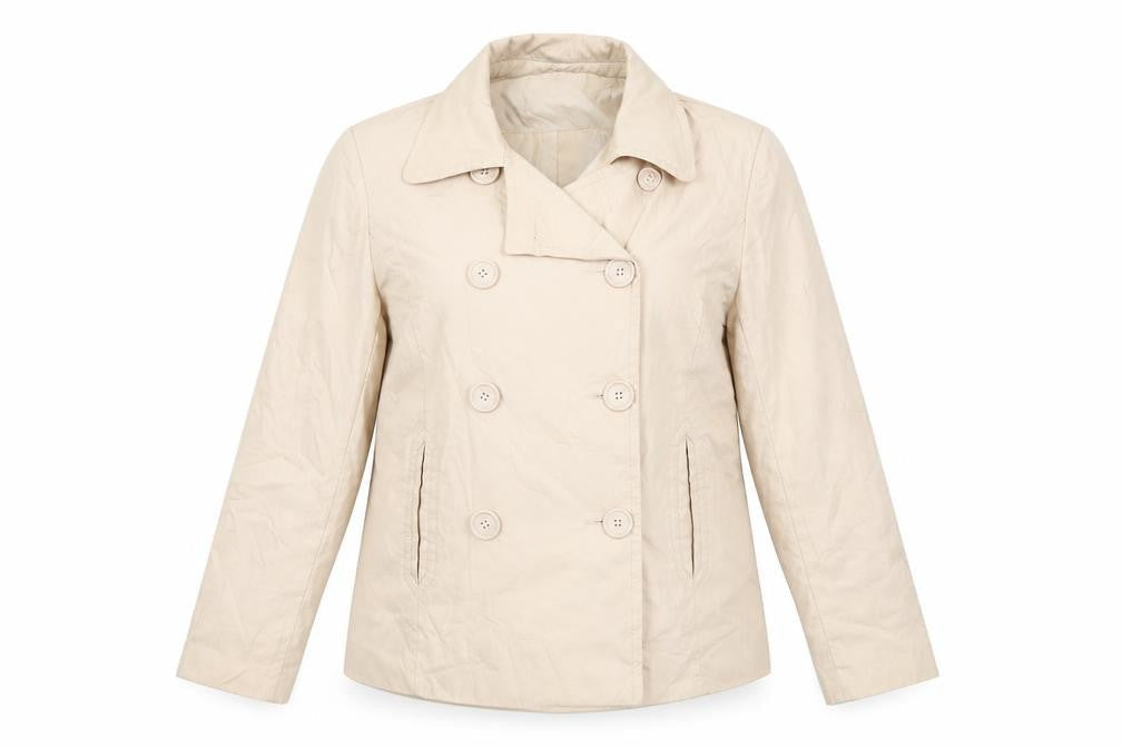ALIBI Womens Beige   Pea Coat Coat Size 16
