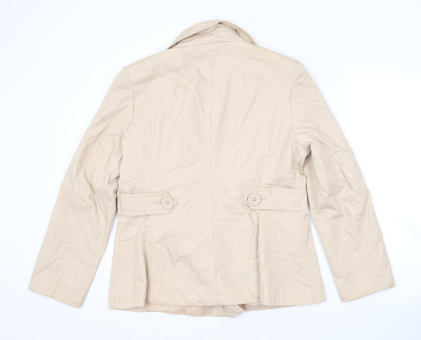 ALIBI Womens Beige   Pea Coat Coat Size 16
