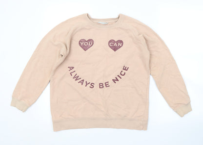 Mango Girls Pink   Pullover Sweatshirt Size 13-14 Years