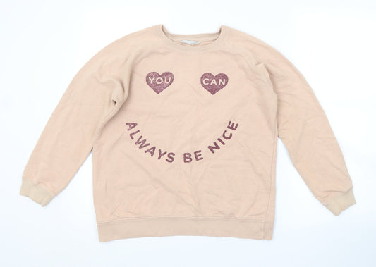 Mango Girls Pink   Pullover Sweatshirt Size 13-14 Years