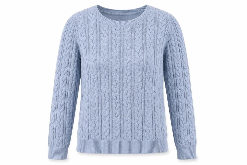 H&M Womens Blue Striped  Pullover Jumper Size M