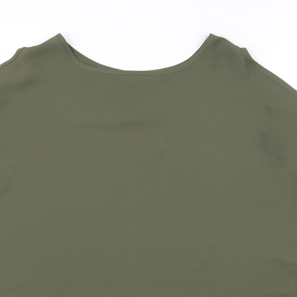 Peacocks Womens Green   Basic Blouse Size 10