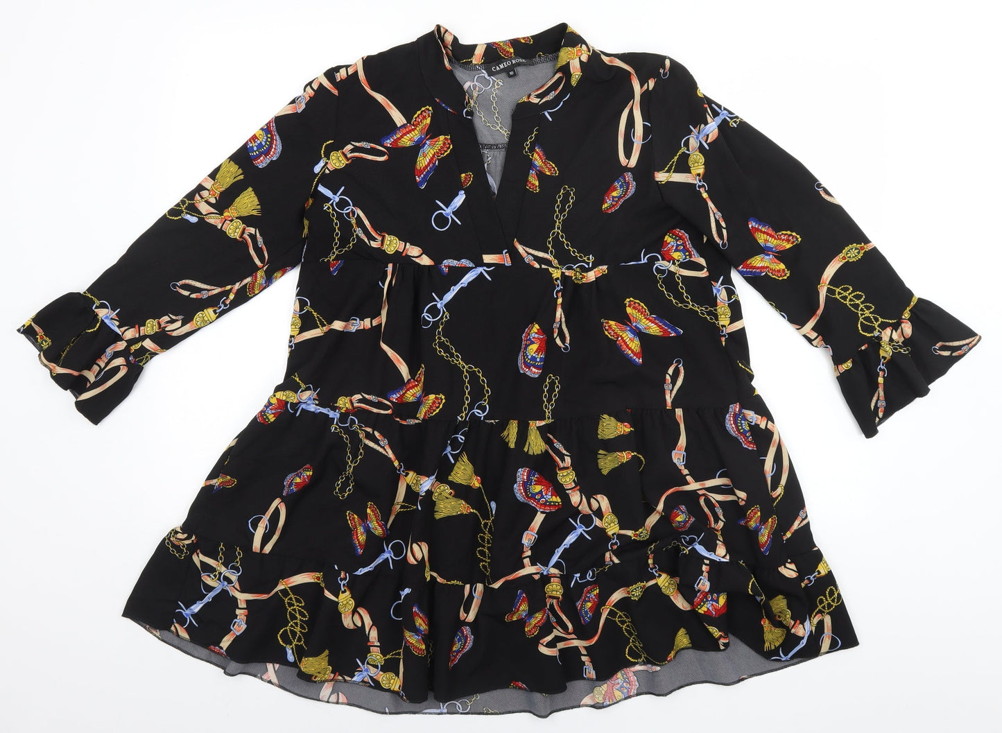 Cameo rose Womens Black Geometric  A-Line  Size 10