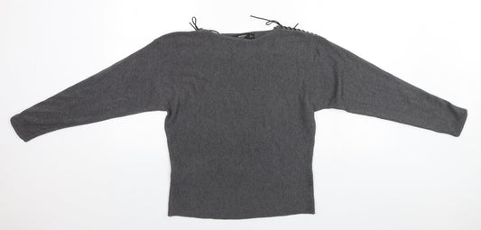 Mango Womens Grey   Basic T-Shirt Size 4