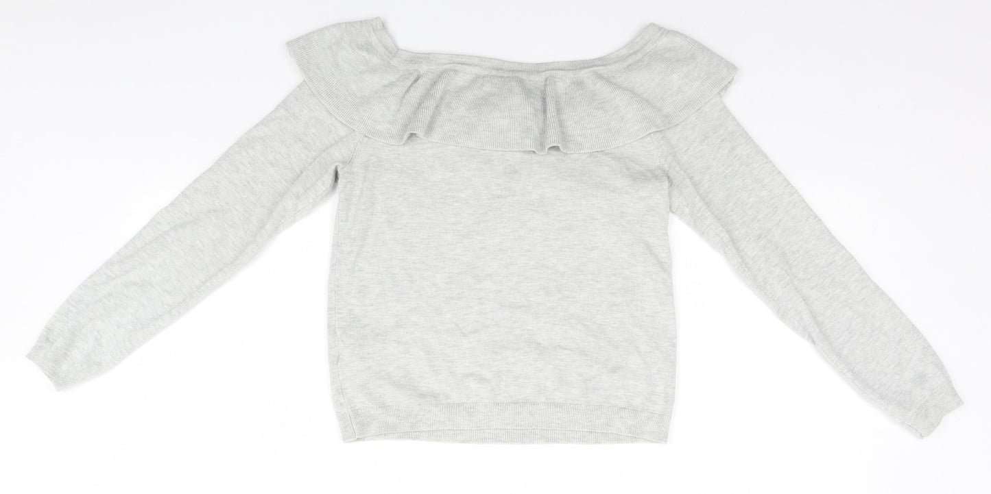 Divided Womens Grey   Full Zip Jumper Size S