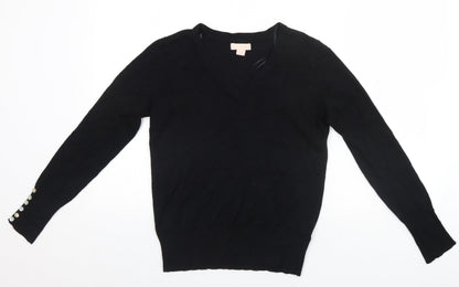 Plum Tree Womens Black   Pullover Jumper Size 12