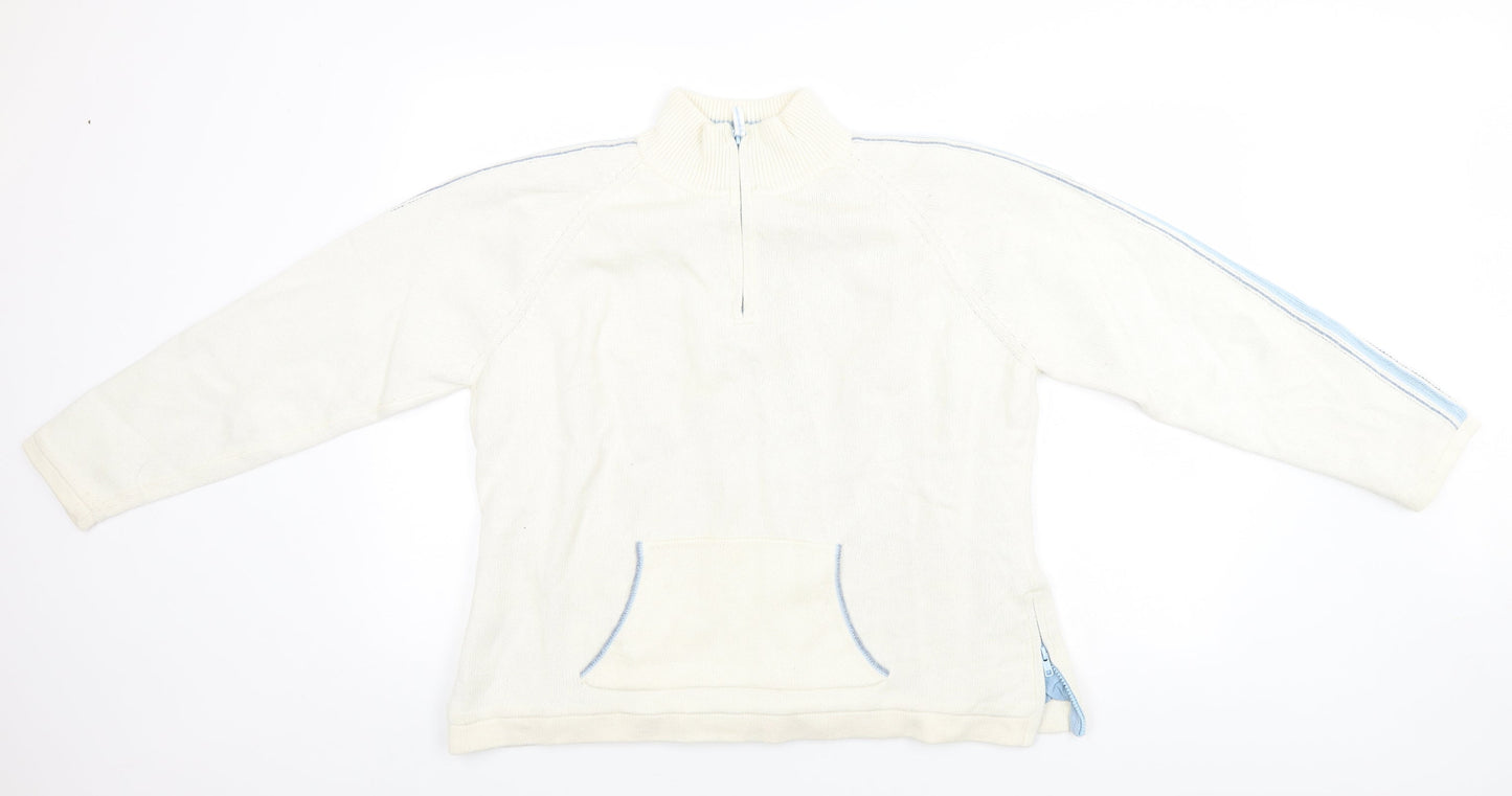Marks and Spencer Womens White   Pullover Jumper Size 20