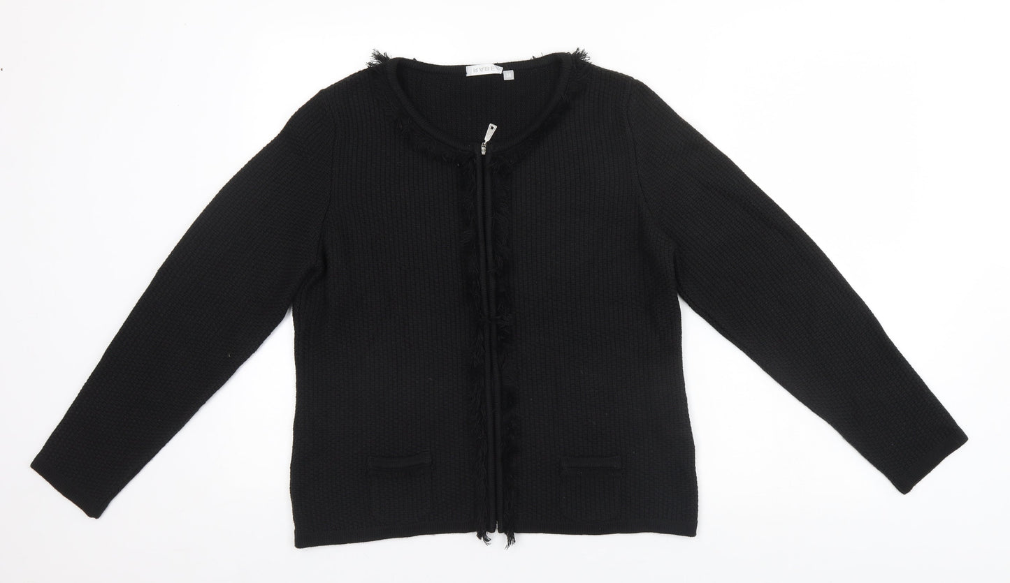 Rabe Womens Black   Cardigan Jumper Size 10