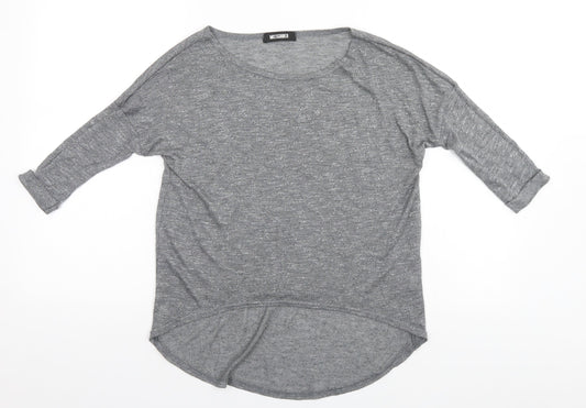 Missguided Womens Silver   Basic Polo Size M