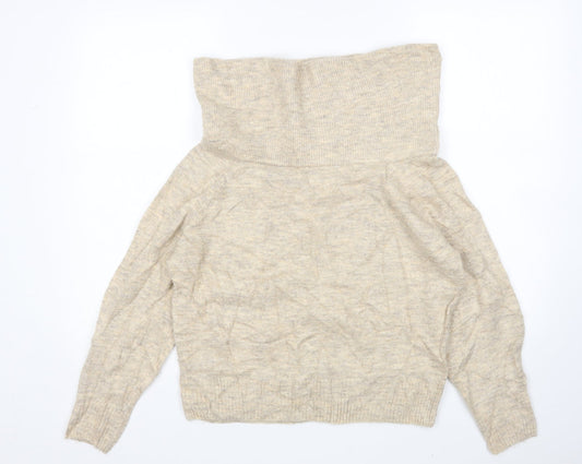 H&M Womens Beige   Pullover Jumper Size XS
