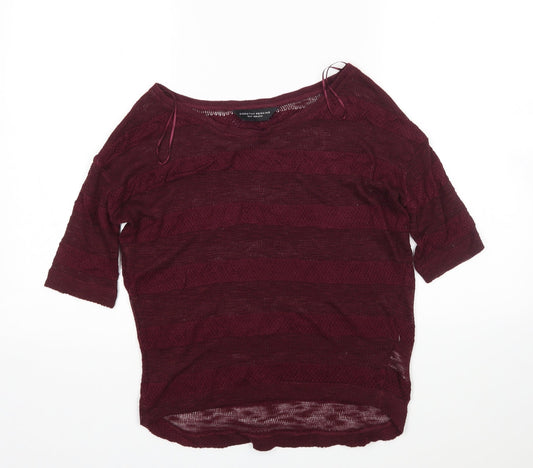 Dorothy Perkins Womens Purple   Pullover Jumper Size 10