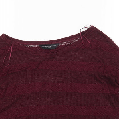 Dorothy Perkins Womens Purple   Pullover Jumper Size 10