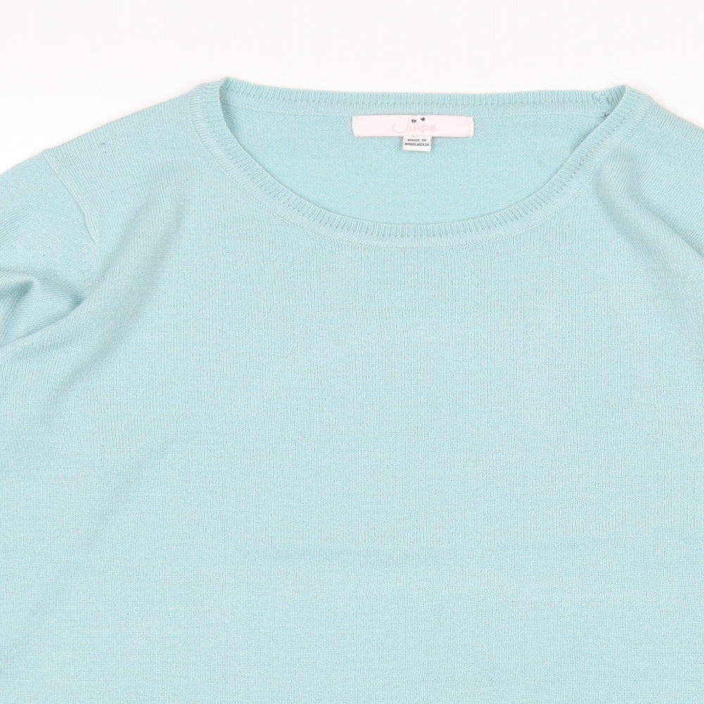 Julipa Womens Green   Pullover Jumper Size 12