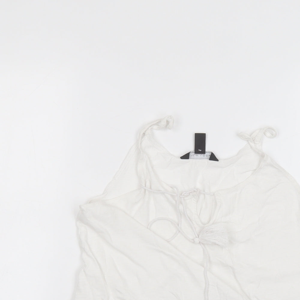New Look Womens White   Basic T-Shirt Size 12