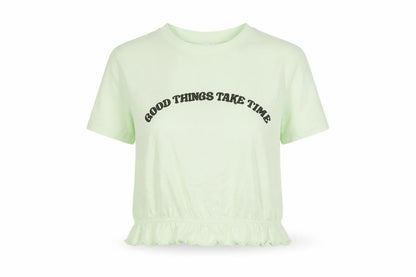 Primark Womens Green   Basic T-Shirt Size S