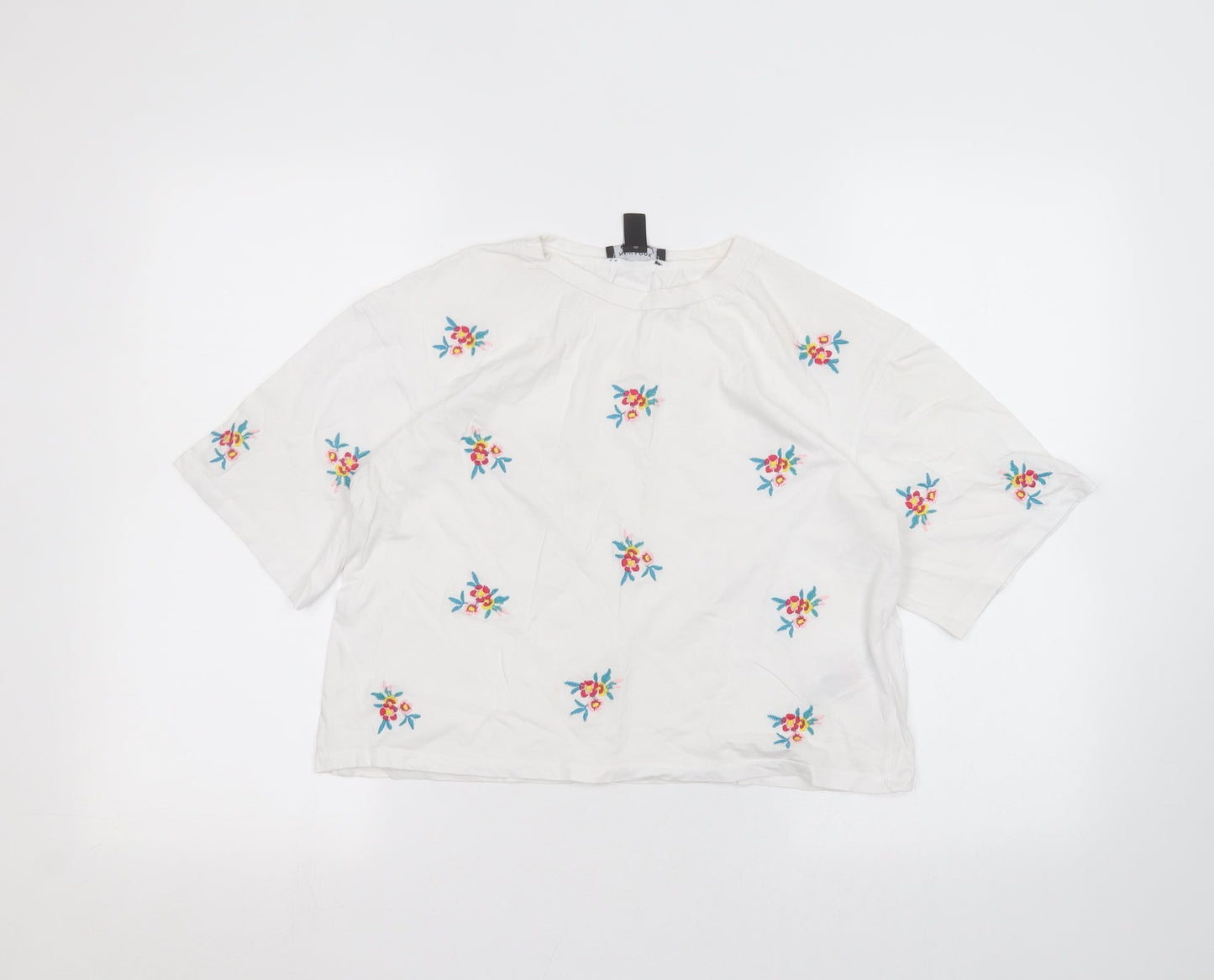 New Look Womens White   Basic T-Shirt Size 12