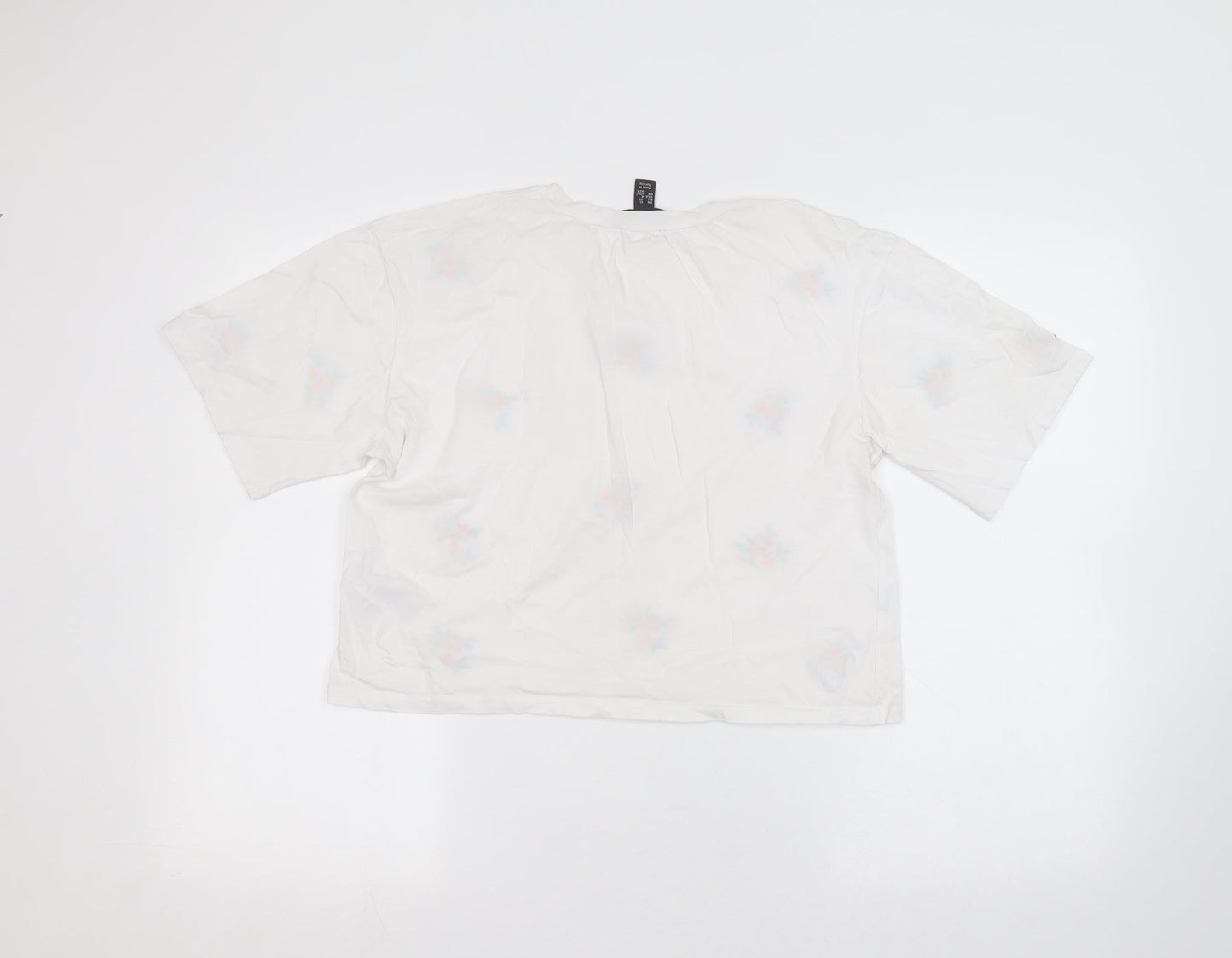 New Look Womens White   Basic T-Shirt Size 12