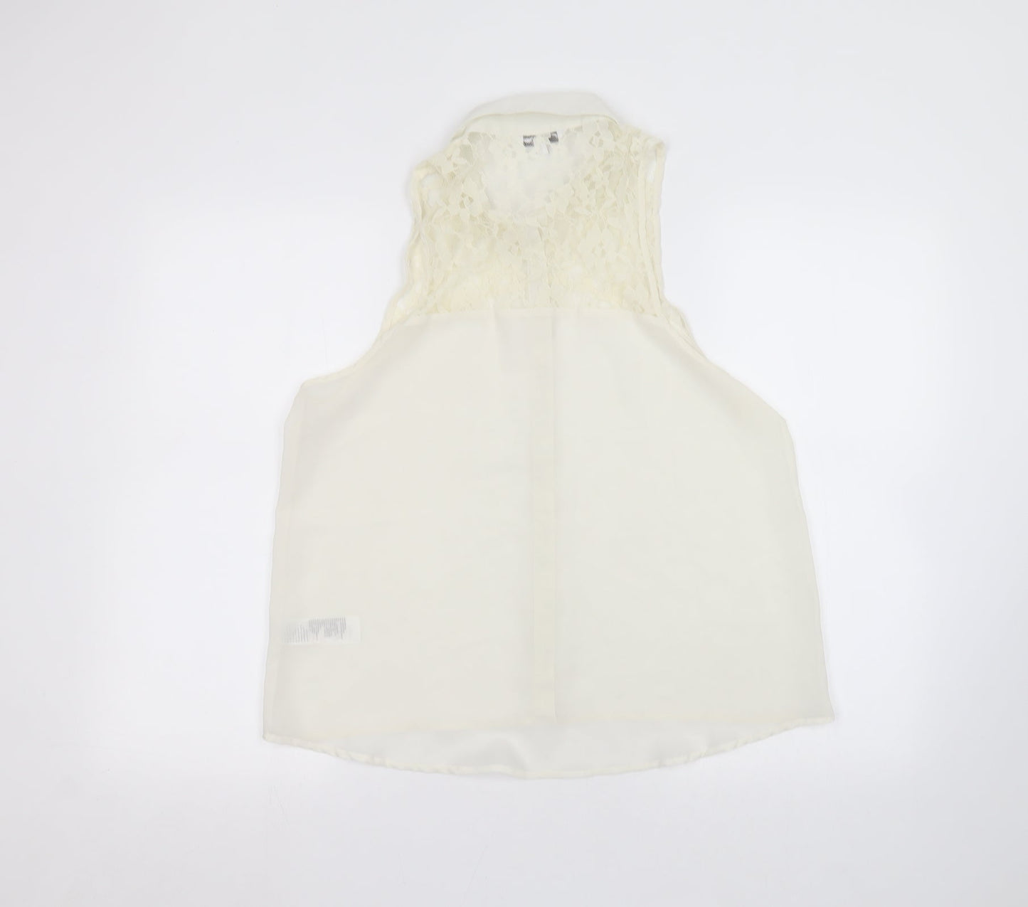 New Look Womens White   Basic Button-Up Size 12