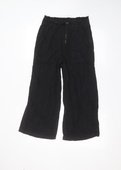 Topshop Womens Black   Trousers  Size 6 L22 in