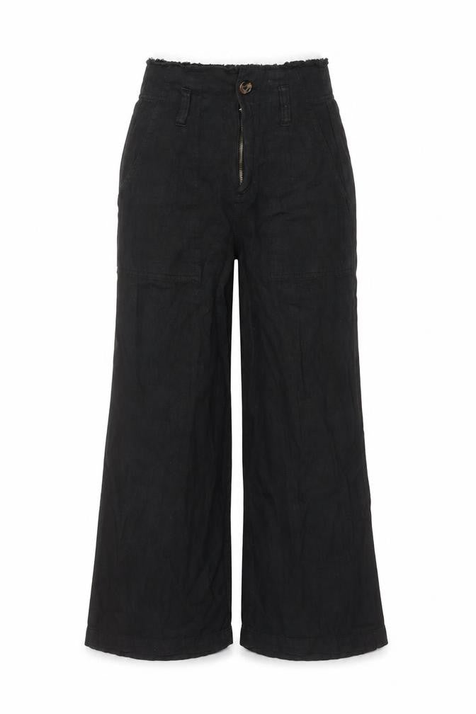 Topshop Womens Black   Trousers  Size 6 L22 in