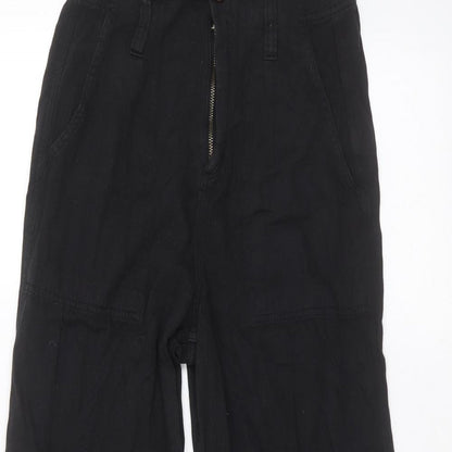 Topshop Womens Black   Trousers  Size 6 L22 in