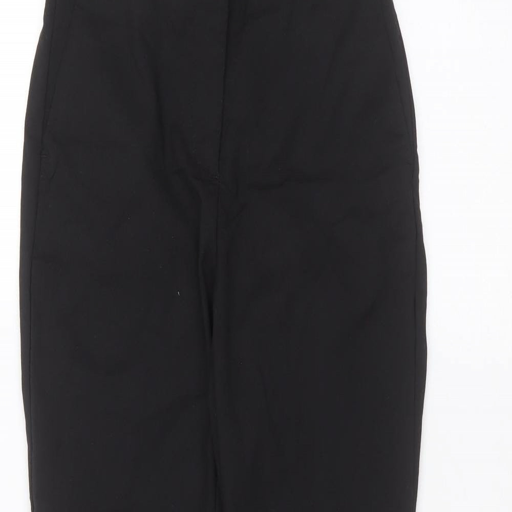 Zara Womens Black   Trousers  Size S L25 in