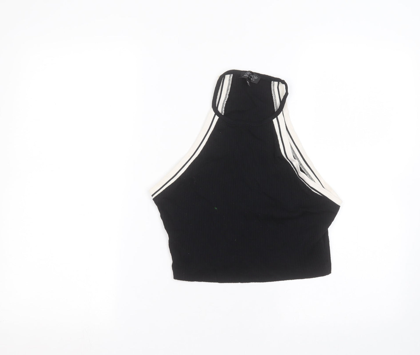 Topshop Womens Black   Basic Tank Size 14