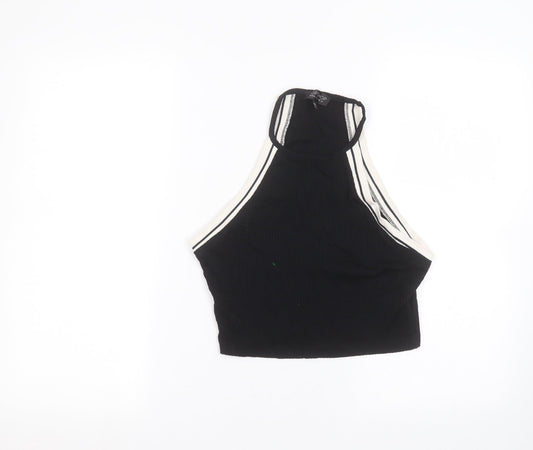 Topshop Womens Black   Basic Tank Size 14
