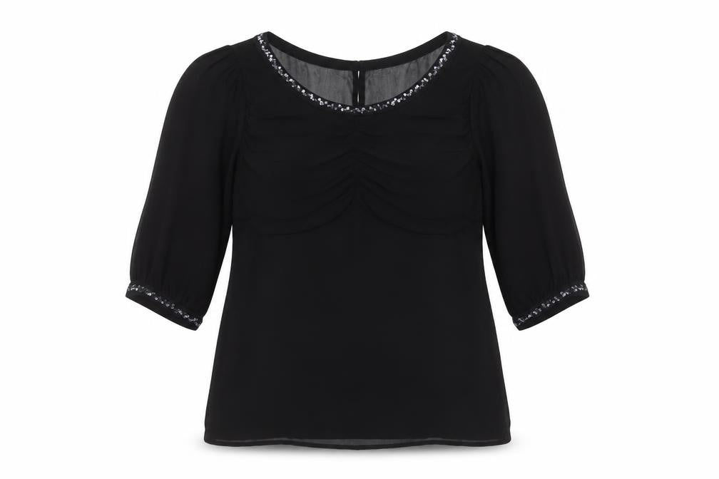 NEXT Womens Black   Basic Blouse Size 10