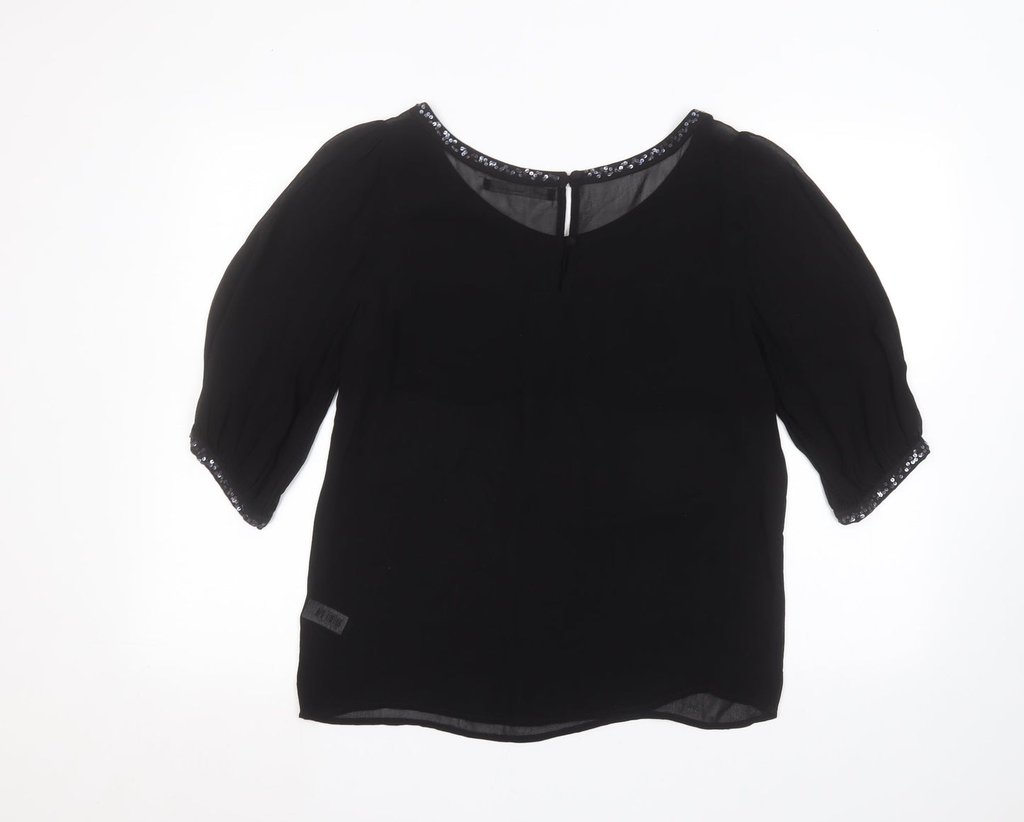NEXT Womens Black   Basic Blouse Size 10