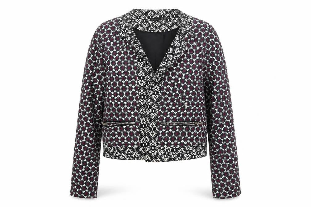 Atmosphere Womens White Floral  Jacket  Size 10