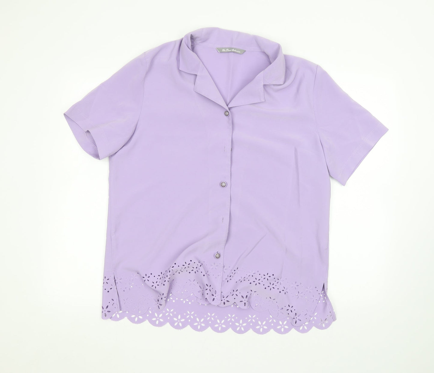 Preworn Womens Purple   Basic Button-Up Size 18