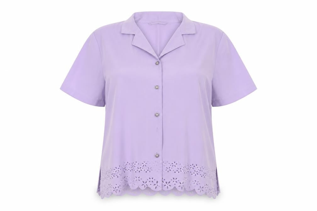 Preworn Womens Purple   Basic Button-Up Size 18