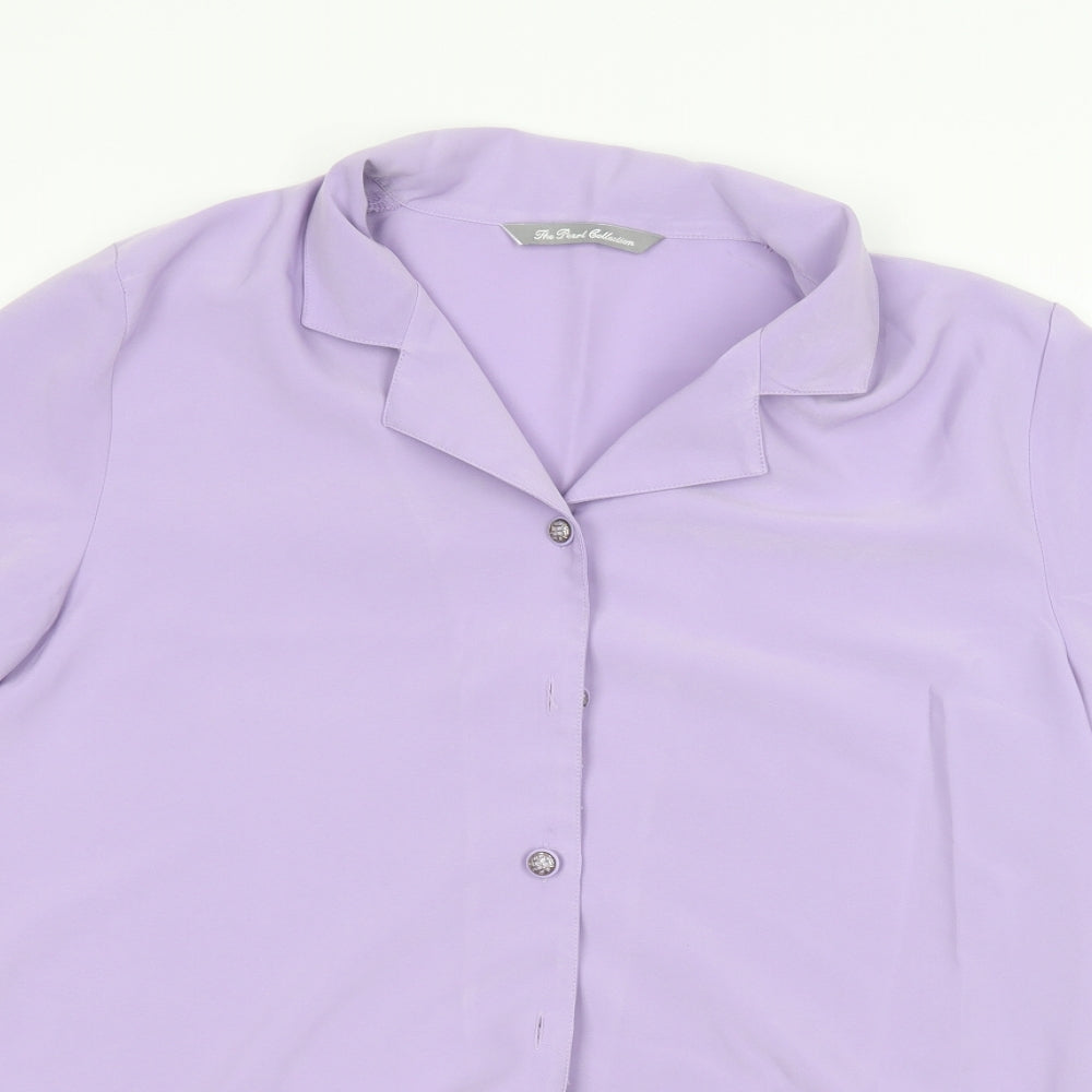 Preworn Womens Purple   Basic Button-Up Size 18