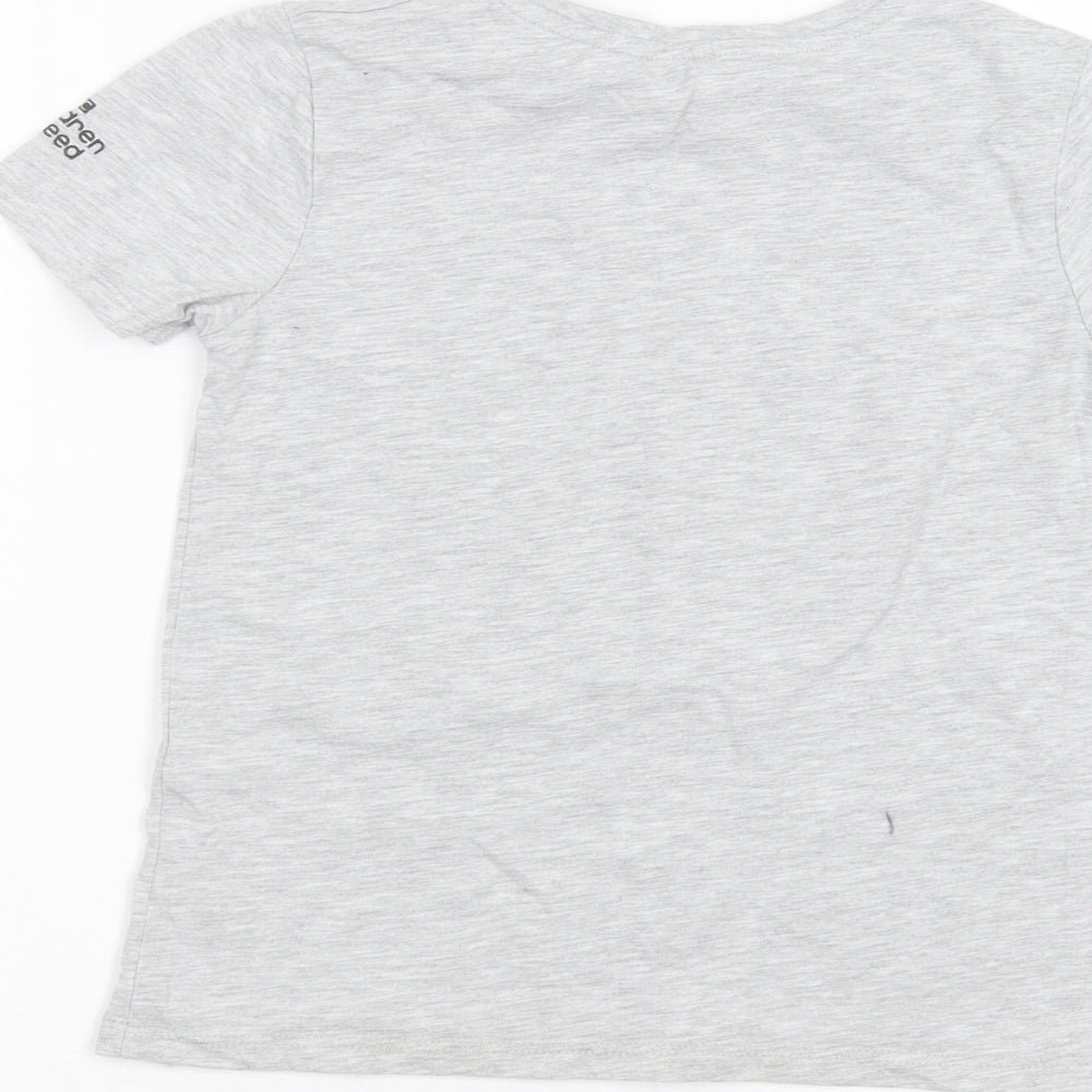 George Boys Grey   Basic T-Shirt Size 6-7 Years