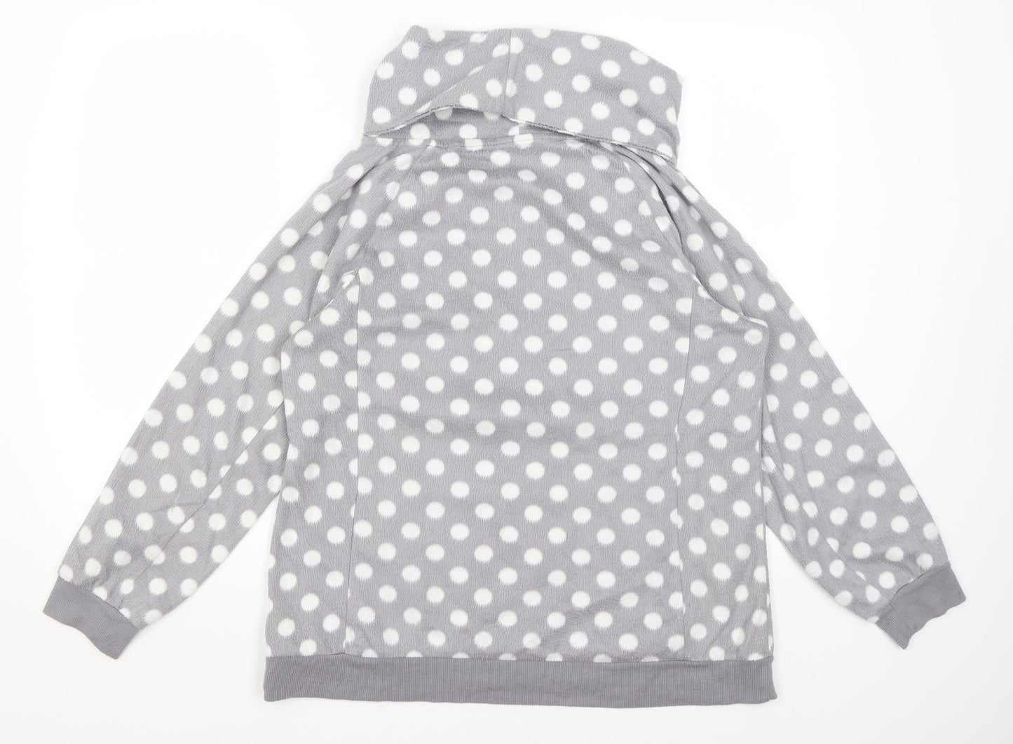 Feel Fabulous Womens Grey Polka Dot  Pullover Jumper Size 14