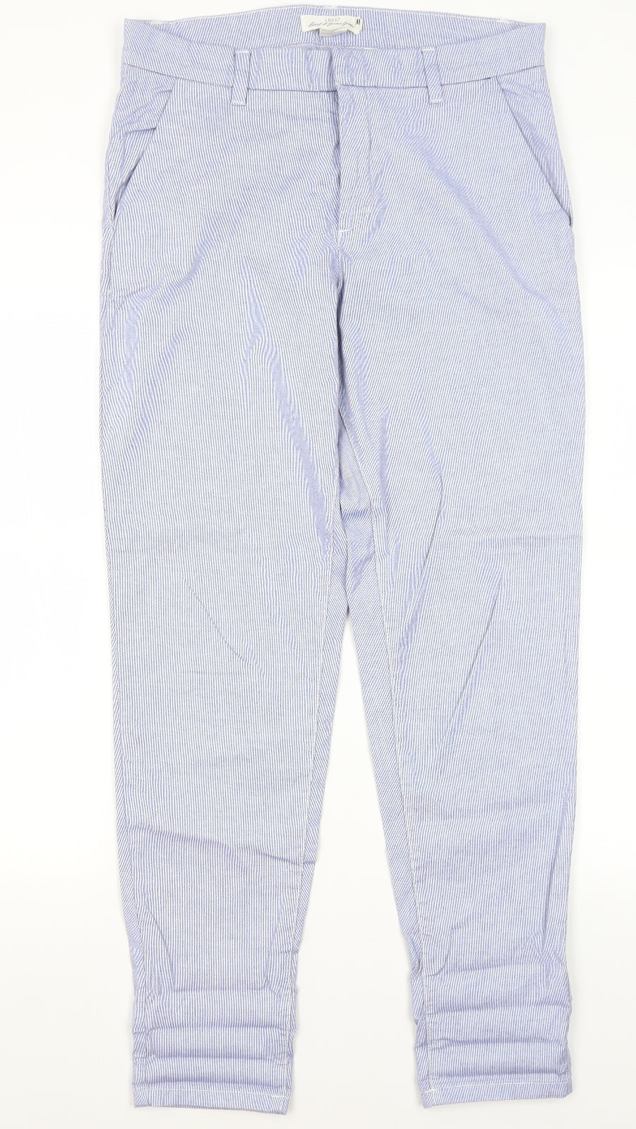 H&M Womens Blue   Trousers  Size 10 L29.5 in