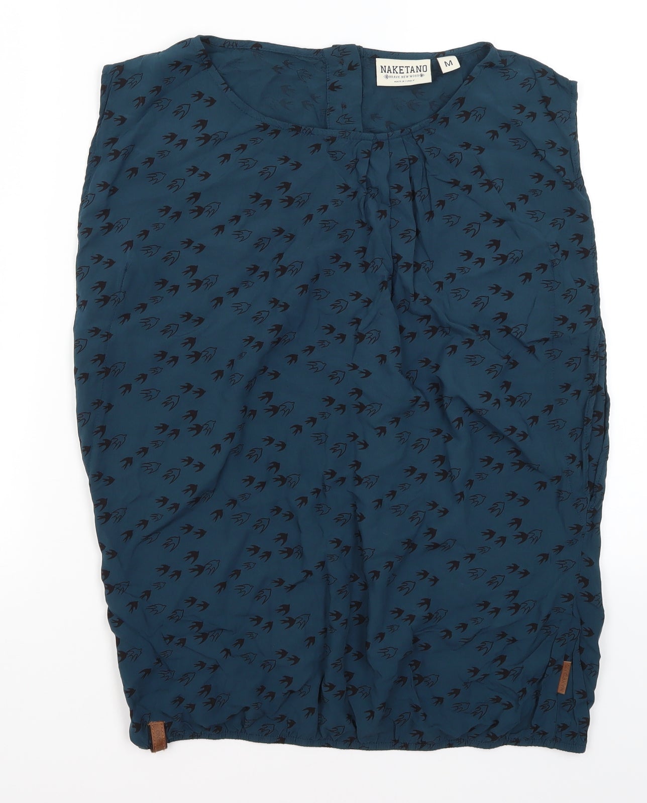 Nakatano Womens Blue   Basic Blouse Size M  - Swallows