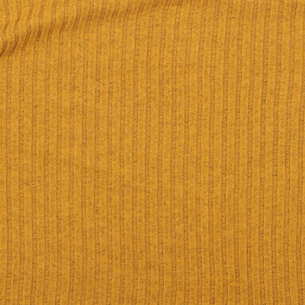 Primark Womens Yellow Round Neck  Polyester Pullover Jumper Size XL