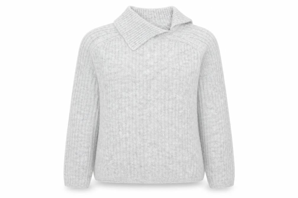 Very Womens Grey Roll Neck  Acrylic Pullover Jumper Size 10