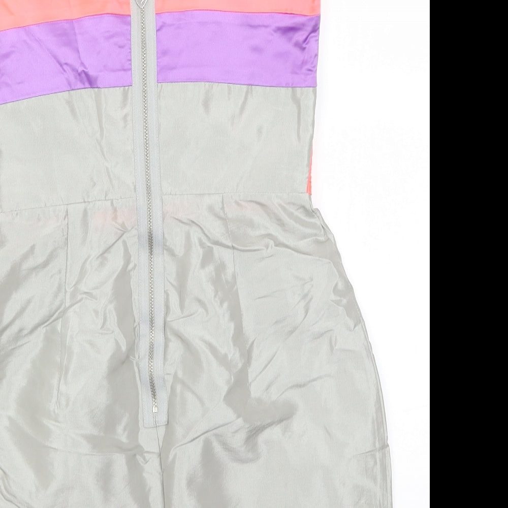 Lipsy Womens Grey  Polyester Mini  Size 10