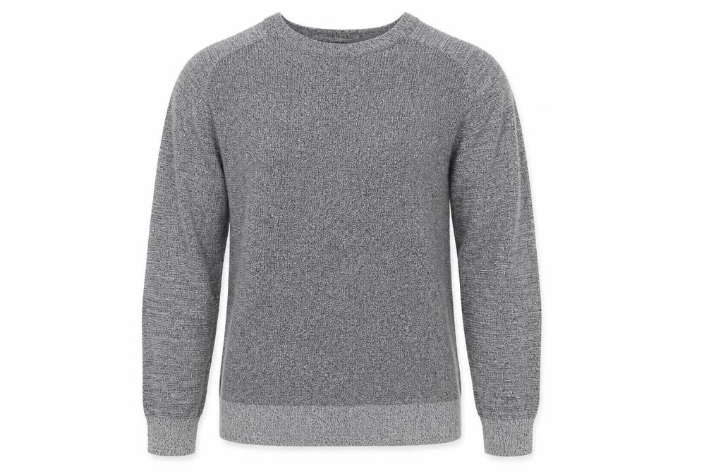 George Mens Blue Crew Neck  Cotton Pullover Jumper Size L