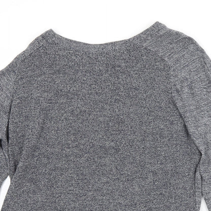 George Mens Blue Crew Neck  Cotton Pullover Jumper Size L