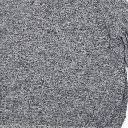 George Mens Blue Crew Neck  Cotton Pullover Jumper Size L