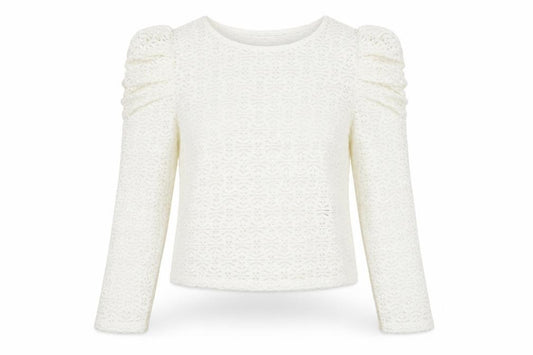 H&M Womens White Argyle/Diamond Polyester Basic Blouse Size S Scoop Neck