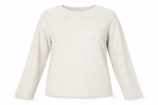 H&M Womens Beige Crew Neck  Viscose Pullover Jumper Size S