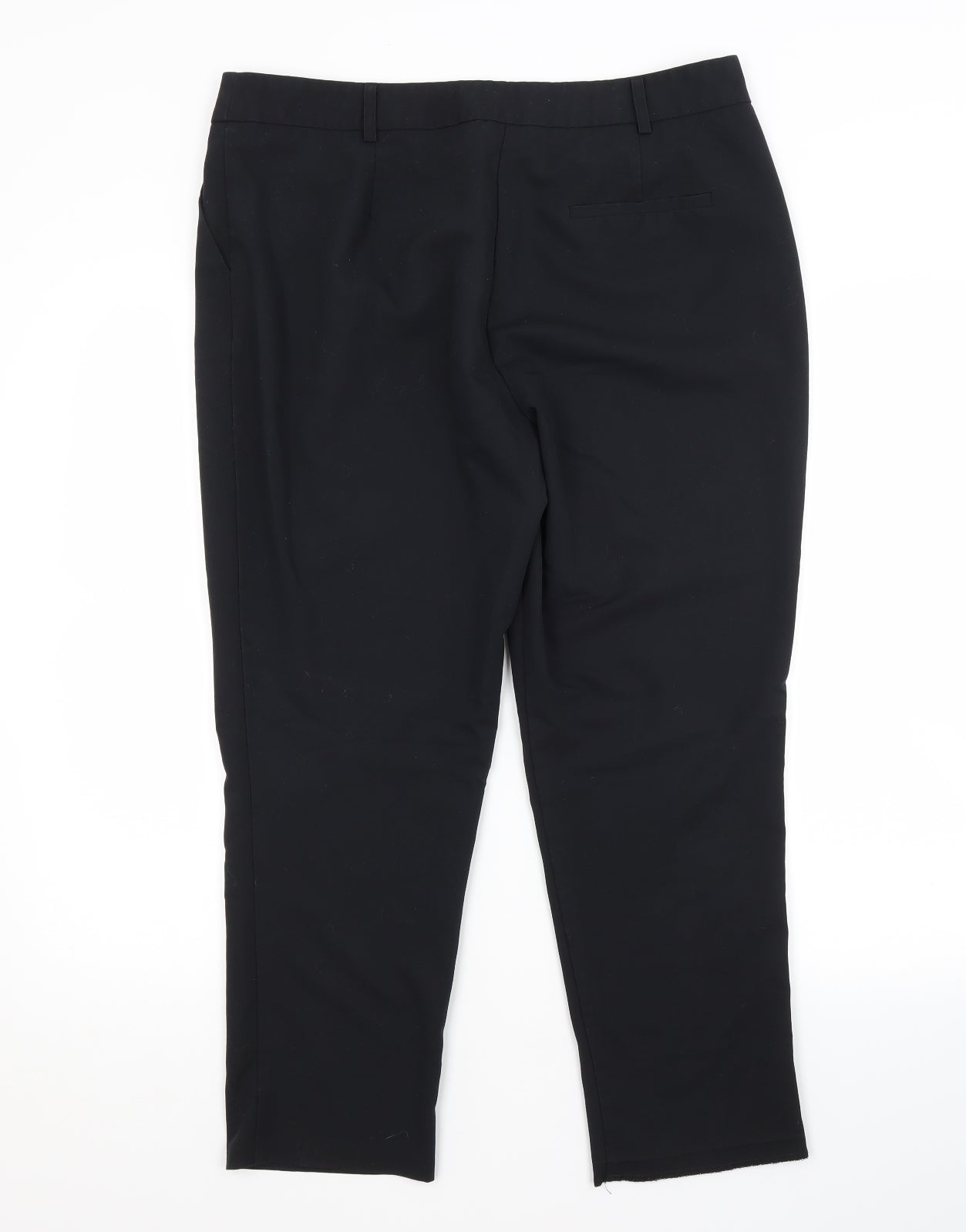 Dorothy Perkins Womens Black  Polyester Trousers  Size 14 L25 in Regular