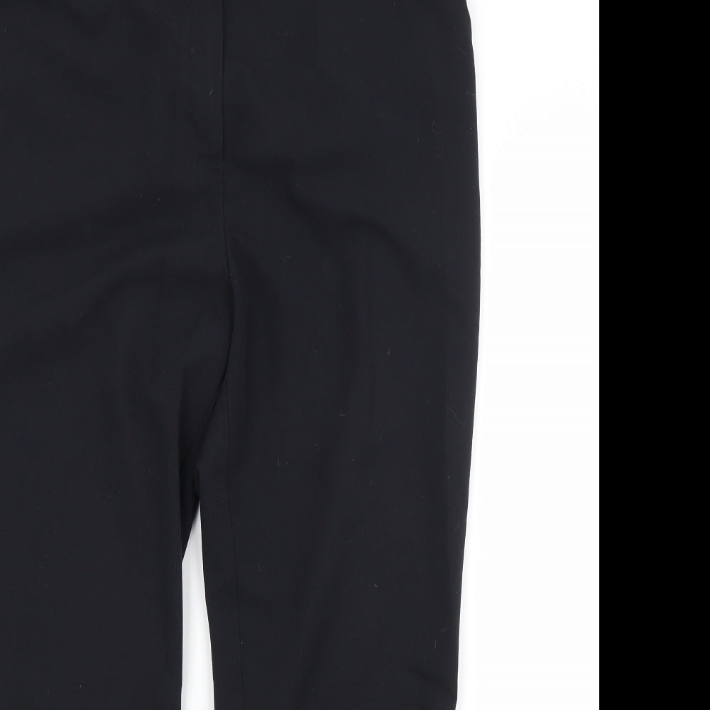 Dorothy Perkins Womens Black  Polyester Trousers  Size 14 L25 in Regular