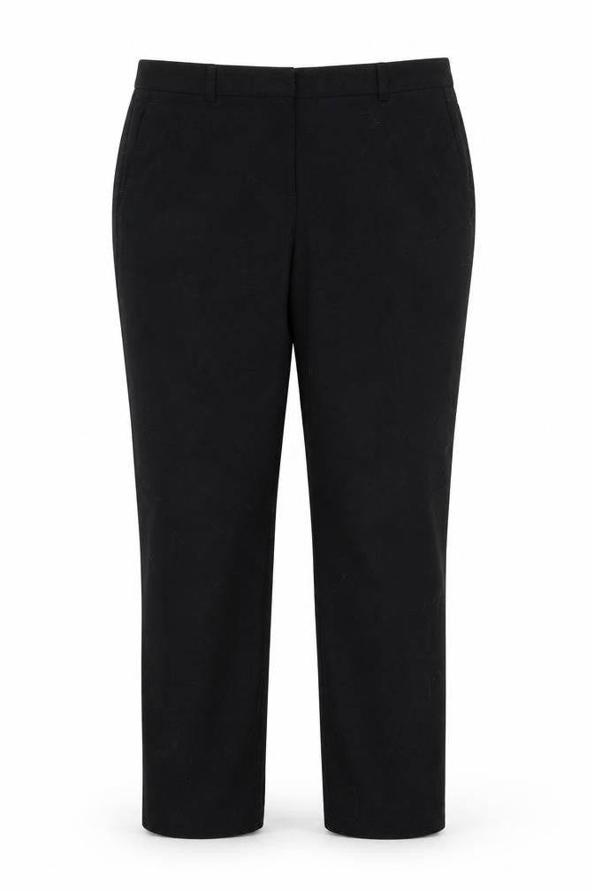 Marks & Spencer Womens Black  Polyester Trousers  Size 14 L28 in Regular